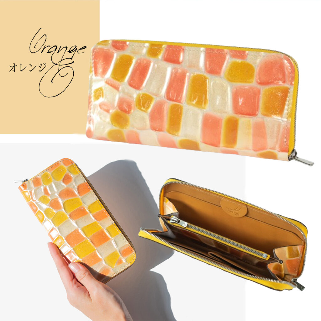 新進工房ラベンダー コンパクト長財布バタール本革 新進工房ラベンダー コンパクト長財布バタール本革 エレファント