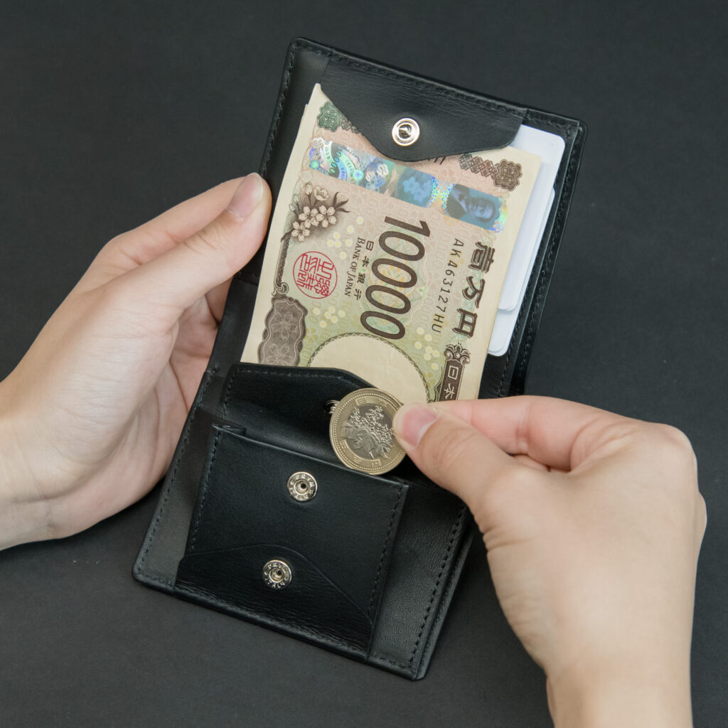 極小二つ折り財布 Coupe-クッペ- クロコダイルレザー ブラック – SINSIN