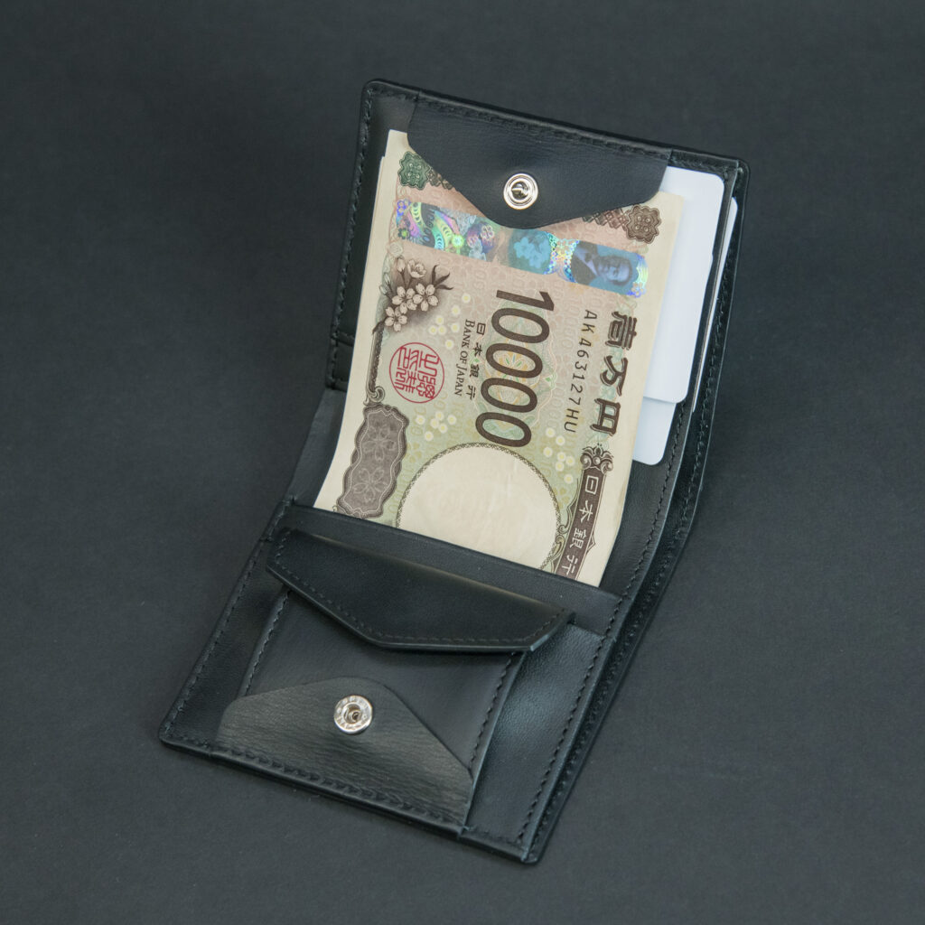 極小二つ折り財布 Coupe-クッペ- クロコダイルレザー ブラック – SINSIN